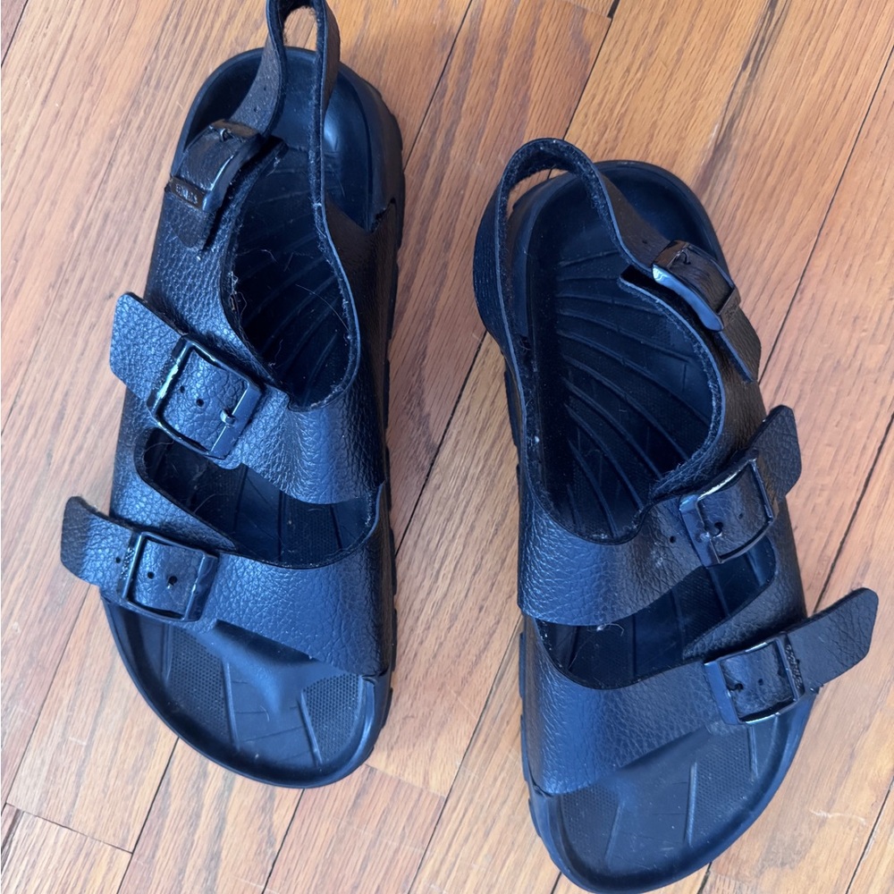 Papillio Black Triple-Strap Slingback Sandals - Picture 4 of 4